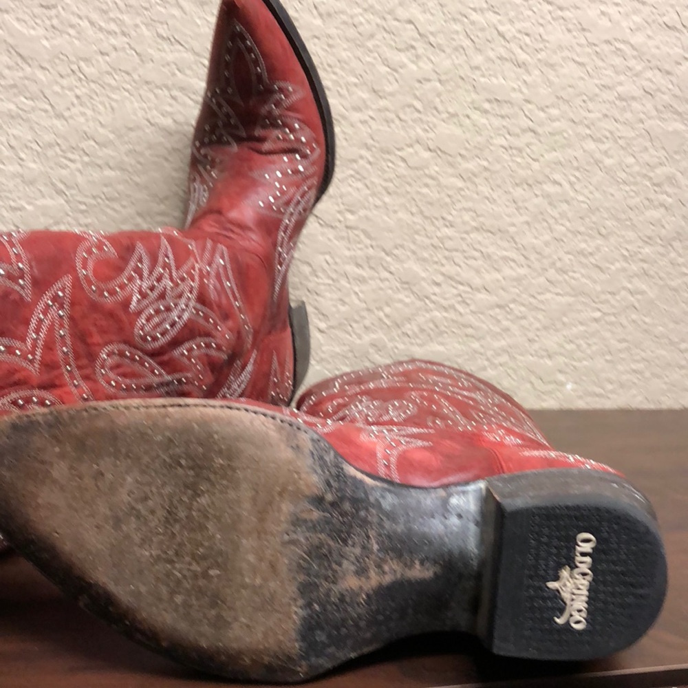 Old Gringo studded red cowboy boots - Picture 4 of 5